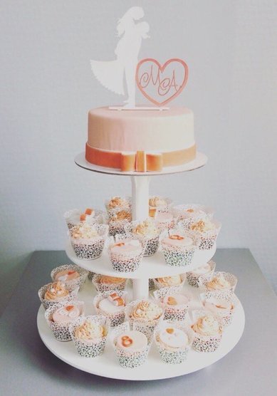 Торт на свадьбу Аренда стойки для десертов 3 яруса (К124483) - Компания Кондитерская студия 5.20...