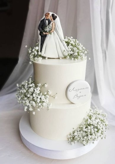 Торт на свадьбу Торт Молодожены (к128805) - Компания кондитерская Глазурь