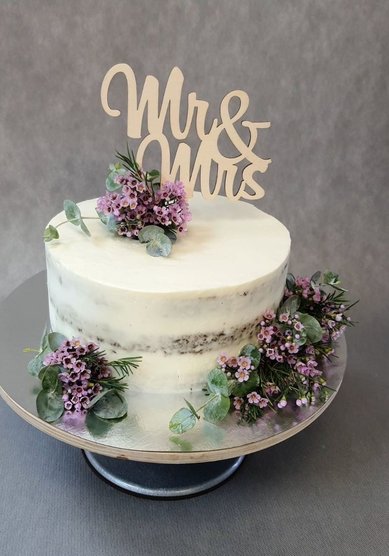 Торт на свадьбу Торт свадебный с цветочным оформлен (к128827) - Компания кондитерская Глазурь...