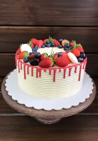 Свадебный торт Торт Ягодный (к128870) - Компания кондитерская Глазурь