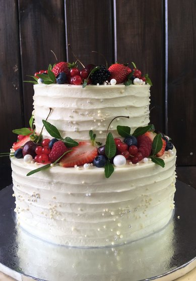 Торт на свадьбу Торт Ягодный -2 (к128873) - Компания кондитерская Глазурь