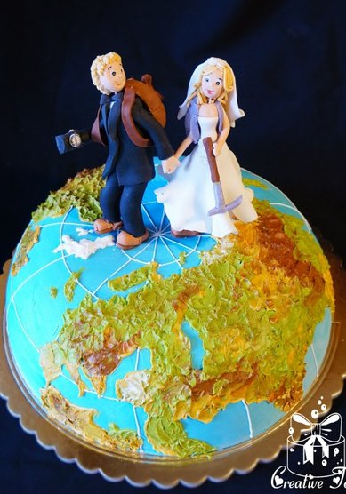 Торт на свадьбу Торт для туристов (C35901) - Эксклюзивные торты на заказ Creative Tort Людмилы Zайцевой...