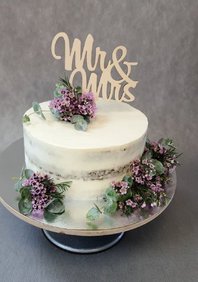  «Торт свадебный с цветочным оформлен» (к128827)