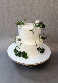  «Торт свадебный с цветочным оформле» (к128848)