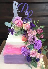  «Торт квадратный цветочный» (к128852)