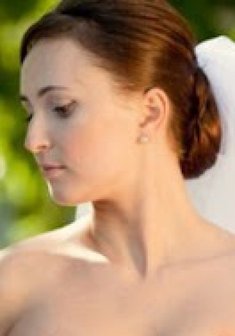 Cвадебная прическа А14590 с собранными волосами