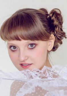 Cвадебная прическа Н14724 с собранными волосами