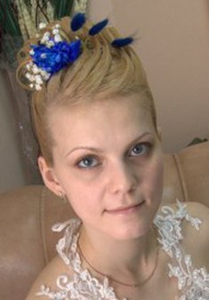 Cвадебная прическа А14815 с собранными волосами