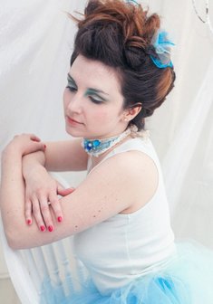 Cвадебная прическа А15844 с собранными волосами