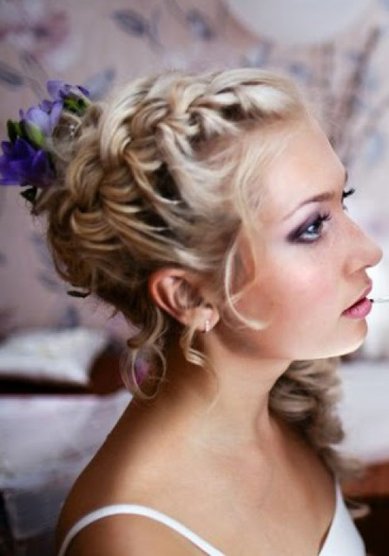 Прическа на свадьбу А14588 - Стилист-визажист Анна Загорская