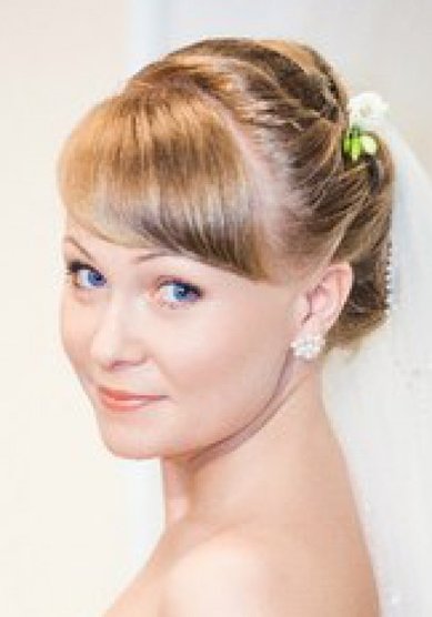 Свадебная прическа Свадебный макияж (Н14623) - Стилист-визажист Нина Соловьева