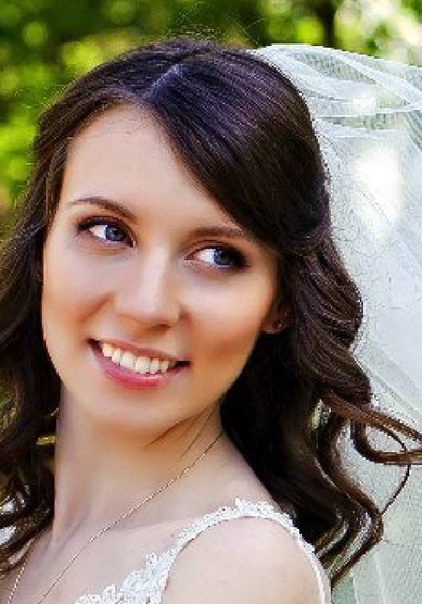 Прическа на свадьбу А14654 - Стилист-визажист Анастасия Иванюшкина