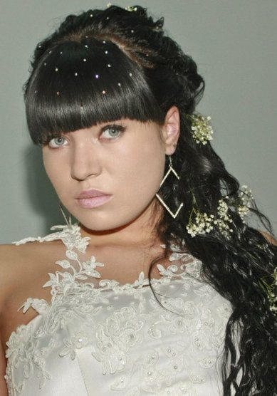 Прическа на свадьбу А14806 - Стилист-визажист Анастасия Барковская