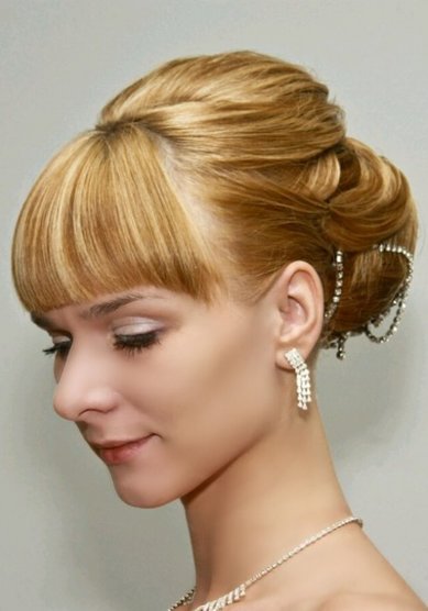 Прическа на свадьбу А14808 - Стилист-визажист Анастасия Барковская