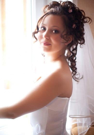 Свадебная прическа Свадебный макияж (Н15775) - Стилист-визажист Нина Соловьева