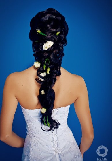 Прическа на свадьбу А15812 - Стилист-визажист Анастасия Барковская