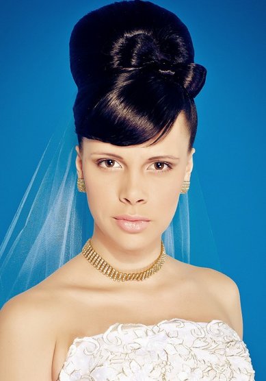 Прическа на свадьбу А15820 - Стилист-визажист Анастасия Барковская