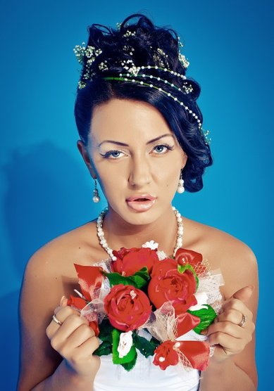 Свадебная прическа А15825 - Стилист-визажист Анастасия Барковская