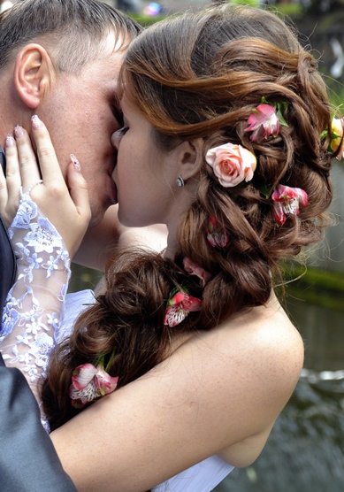 Свадебная прическа А15833 - Стилист-визажист Анастасия Барковская