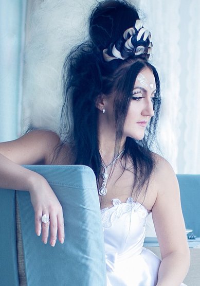 Прическа на свадьбу А15836 - Стилист-визажист Анастасия Барковская