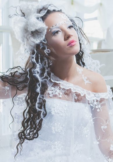 Прическа на свадьбу А15840 - Стилист-визажист Анастасия Барковская