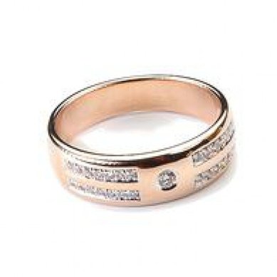 Обручальное кольцо №41-Д3561 - Ювелирный салон Драгоценная Орхидея