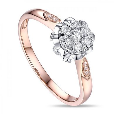 Помолвочное кольцо R2011-1851142AD-М9228 - Ювелирный бренд Московский ювелирный завод в Перми...