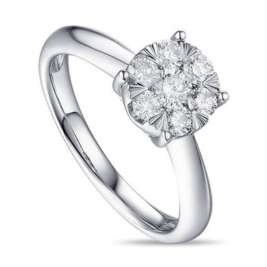 Помолвочное кольцо R2011-1851354AD-М9233 - Ювелирный бренд Московский ювелирный завод в Перми...