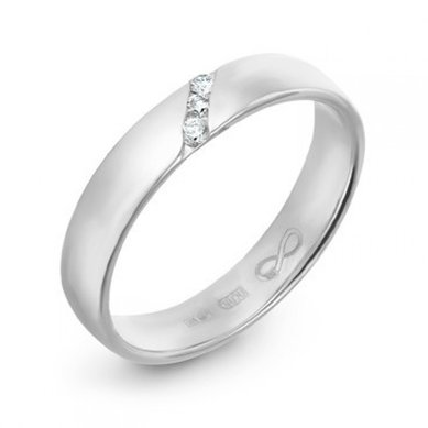 Обручальное кольцо R01-WED-00019-М9249 - Ювелирный бренд Московский ювелирный завод в Перми...