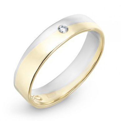 Обручальное кольцо R01-WED-00021-М9251 - Ювелирный бренд Московский ювелирный завод в Перми...