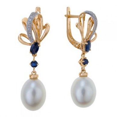 Серьги E77-E46845-CPSA-R17-М9276 - Ювелирный бренд Московский ювелирный завод в Перми