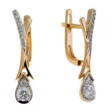 Серьги E108-1981960CD-М9281 - Ювелирный бренд Московский ювелирный завод в Перми