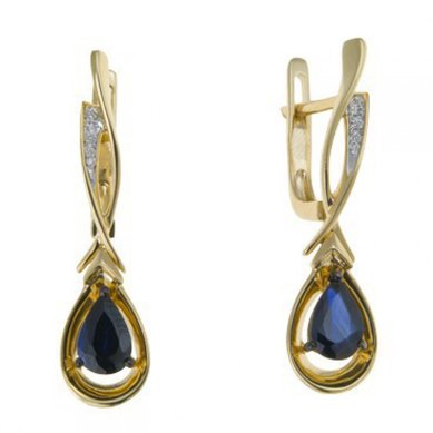 Серьги E108-1982076CS-М9282 - Ювелирный бренд Московский ювелирный завод в Перми