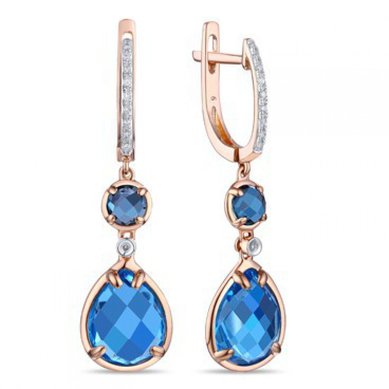 Серьги E2607-1982879CBX-R17-М9300 - Ювелирный бренд Московский ювелирный завод в Перми