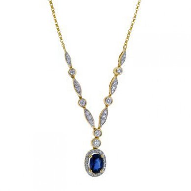 Ожерелье N108-351704D1FQQUSN-М9304 - Ювелирный бренд Московский ювелирный завод в Перми