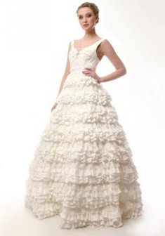 Свадебное платье BL-368-В30283. А-силуэт, длинное без шлейфа.