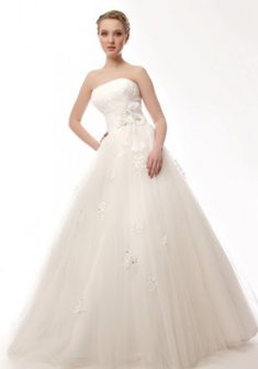 Свадебное платье К30356. С пышной юбкой, длинное без шлейфа.