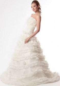 Свадебное платье К30365. С пышной юбкой, длинное со шлейфом.