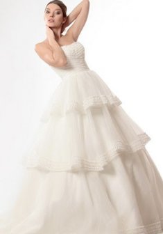 Свадебное платье К30366. С пышной юбкой, длинное без шлейфа.