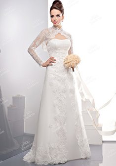 Свадебное платье C0075-I30679. А-силуэт, длинное без шлейфа.