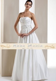 Свадебное платье K05092-1X-A30781. А-силуэт, длинное без шлейфа.