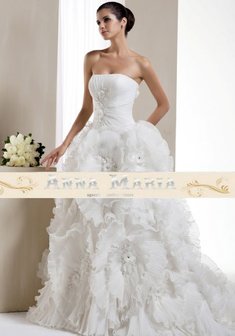 Свадебное платье K05093-1X-A30782. С пышной юбкой, длинное со шлейфом.