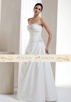 Свадебное платье K05104-0X-A30785. А-силуэт, длинное без шлейфа.