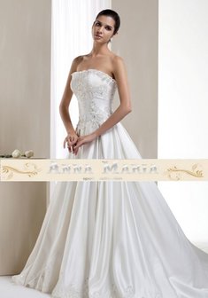 Свадебное платье K05130-1X-A30789. А-силуэт, длинное со шлейфом.