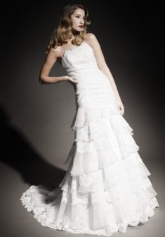 Свадебное платье Roman D~Amour-L40487. Силуэт Русалка (Рыбка), длинное со шлейфом.