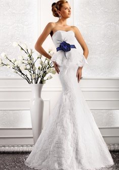 Свадебное платье O40990. Силуэт Русалка (Рыбка), длинное без шлейфа.