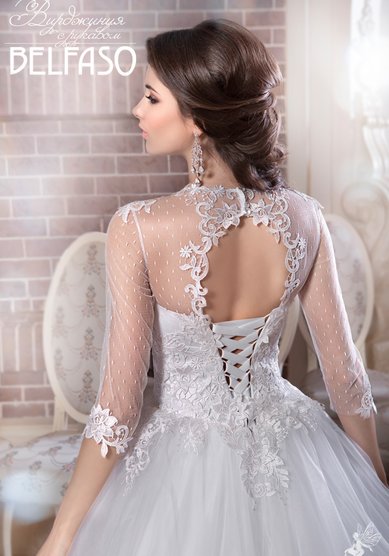 Свадебное платье Вирджиния с рукавом-Б30760 - Свадебный салон Богиня