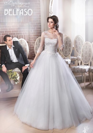 Свадебное платье Вирджиния с рукавом-Б30760 - Свадебный салон Богиня