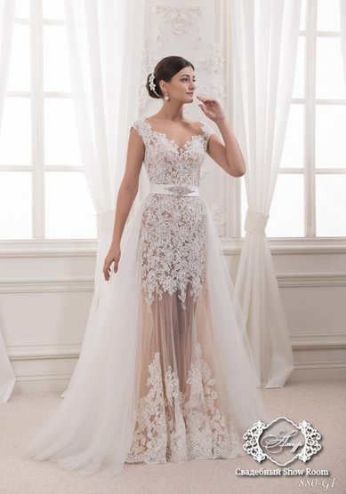 Свадебное платье 880-GI-А50601 - Свадебный шоу-рум Ажур
