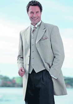 Свадебный мужской костюм A1509. Классический однобортный.